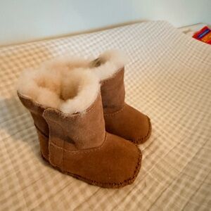 UGG Tan Shearling Infant Booties